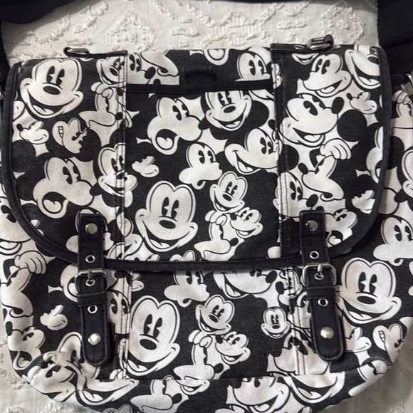 Two identical Disney Parks Mickey Mouse Satchel Purse With Adjustable Straps - Picture 14 of 14